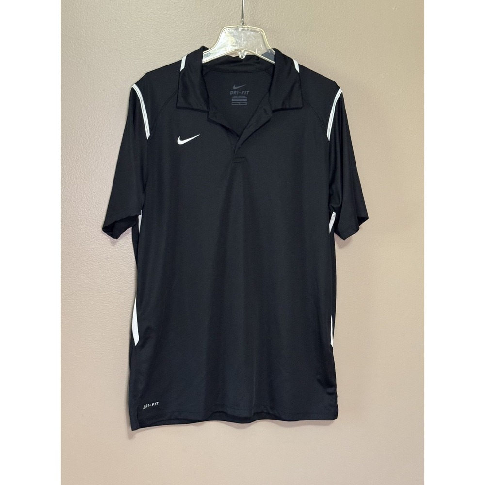 Men's Nike Black Gameday Dri Fit Polo Size Large